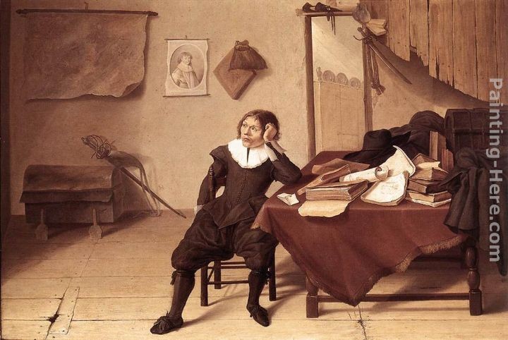 Jan Davidsz de Heem Student in his Study